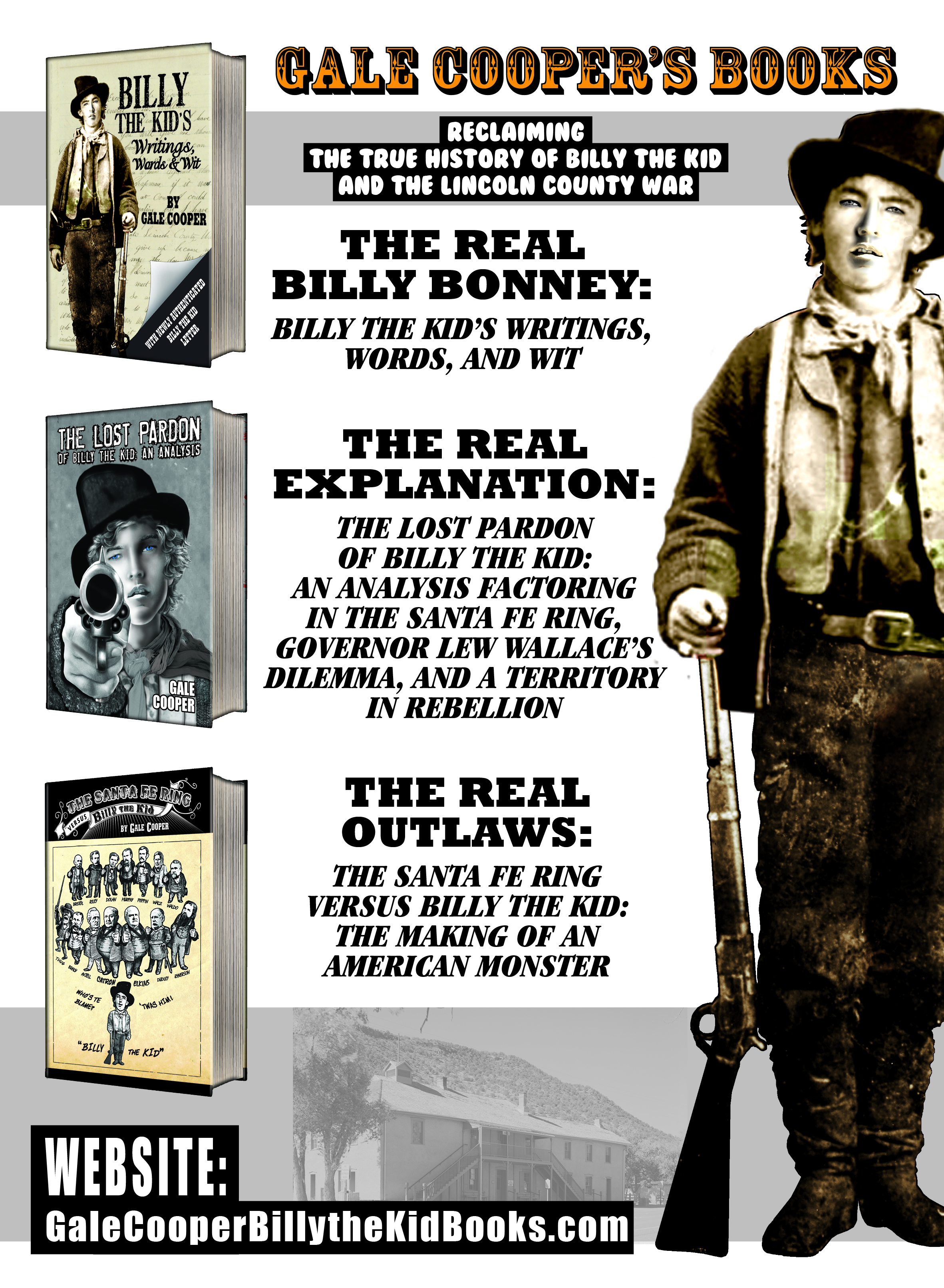Gale Cooper's Books: Reclaiming the true history of Billy the Kid and the Lincoln County War
